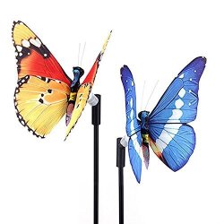 solar butterfly garden stake