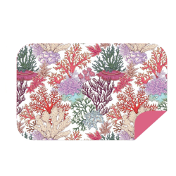 Microfibre XL Double Side Printed Towel - Pink Corals DPRXL3420