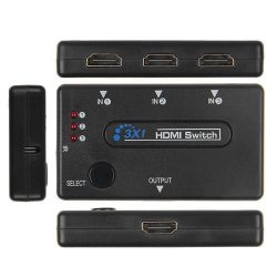 3 X 1 HDMI Splitter Switcher 3 Port Hub Box 1080P HD 3D