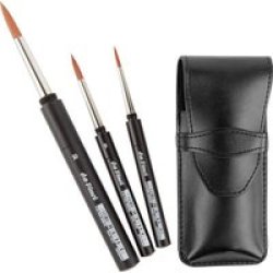 Spin - Synthetic - Travel Brush Set In Case - Series 1573 - 3 Brushes