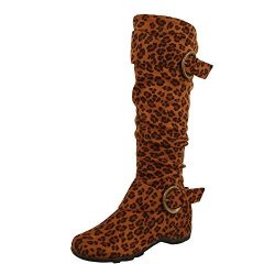 West Blvd Dhaka Knee High Boots 7 M Leopard Suede