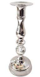 25CM Silver Plated Candle Holder