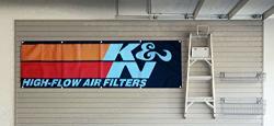 Daoops K&n Flag High-flow Air Filters Mechanic 2X8FT Banner