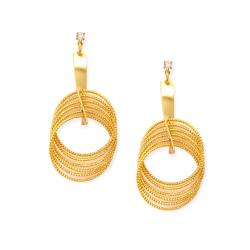 Goldair Gold Tone Drop Earrings