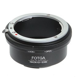 Focusfoto Fotga Adapter Ring For Nikon F ai af-s g Lens To Canon Eos Ef-m Mount Mirrorless Camera Body M1 M2 M3 M5 M6 M10 M50 M100