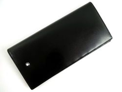 Montblanc 7165 Meisterstuck Vertical Wallet 14CC Black Leather Wallet