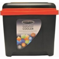 Leisure Quip 26L Cooler Box - Black orange