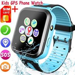 Sim Card Included Kids Smartwatch With Gps Tracker Waterproof Smart Watch For Kids Boys Girls Age 3-12 Year Old Sos Alarm Clock Digital Wrist
