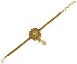 Gold Tone Indian Women Bajubandh Upper Arm Bracelet Designer Armlet New Jewelry IMOJ-ARM3A
