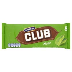 Jacobs Club Biscuits Mint 8 Pack 195G