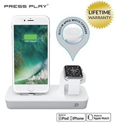 One Dock Duo Apple Certified Charging Station Dock & Stand With Built-in Charger For Apple Watch Se
