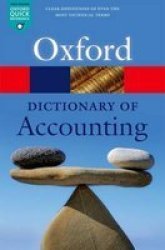 A Dictionary Of Accounting Paperback 5th Revised Edition