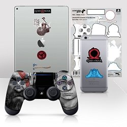 Controller Gear Officially Licensed God Of War Dualshock 4 Wireless Controller And Tech Skin Set "father And Son" - Playstation 4