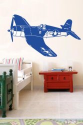 Giant Airplane For The Boys Vinyl Wall Art Sticker Decal Vinyl Tattoo Decor