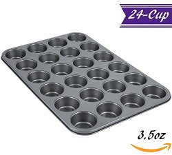 Tezzorio 12-Cup Muffin Pan/Cupcake Pan, 14 x 11-Inch Nonstick Carbon Steel  Muffin Pan, Professional Bakeware