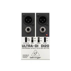 Behringer Ultra-di DI20 Active 2-CHANNEL Di Box And Splitter