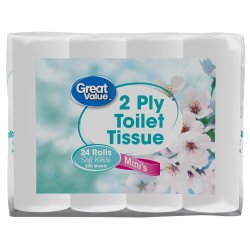 Toilet Paper 2 Ply Minis 24'S