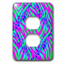 Cassie Peters Animal Print Abstract - Wild Wild Colors Lost In The Wilds Abstract Zebra Print - Light Switch Covers - 2 Plug Outlet Cover LSP_240287_6