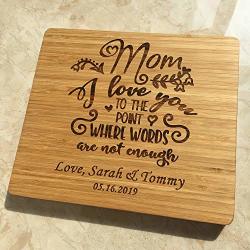 Gifts For Mom - Personalized Cutting Boards - Wooden Custom Engraved Chopping Board For Mothers Day Mothers Birthday Ideal Presents For Mom And Grandma