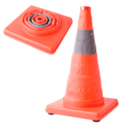 Road Cone - Collapsible With Flashing Light