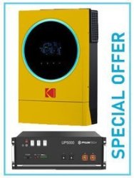 Kodak Solar 5.6KW Pylontech UP5000 4.8KWH Off-grid System SEHM12