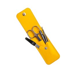 3 Swords Manicure Set In A Yellow Case 56776 Mc N - 4 Piece