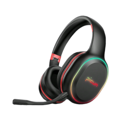 - P80X - Foldable Wireless Headphones With Rgb Lights - Red