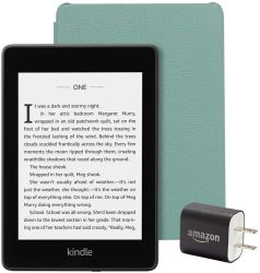 Kindle Paperwhite Bundle Including Kindle Paperwhite Sage Leather Cover