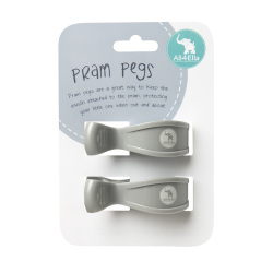All4ella - Pram Pegs Grey - Baby Shower Gift