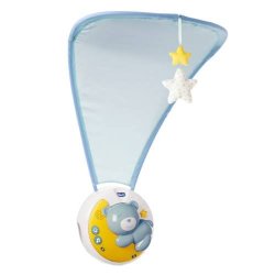 Chicco First Dreams NEXT2 Moon 3-IN-1 Cot Mobile With Projection Light Blue