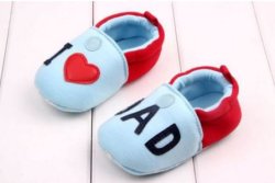 I Love Dad " Soft Sole Shoes Unisex - Recommended Age 6 - 12 Months