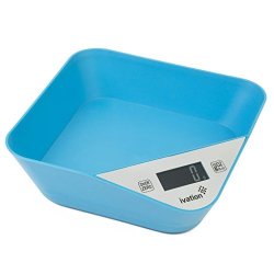 Digital Kitchen Scale With Bowl - Lightweight Blue