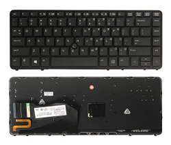 New Us Black Backlit Laptop Keyboard For Hp Elitebook 840 G1 840 850 G1 850 Zbook 14 Series Fit P n 736654-001 731179-001 NSK-CP2BV 6037B0085601