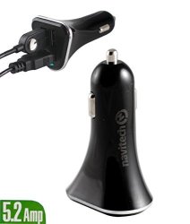 Navitech In Car 3 Port USB Charger For Phones Including The Nokia 8 Sirocco