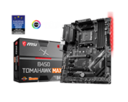 MSI B450 Tomahawk Max Socket AM4 Motherboard - Supports Up To Ryzen 9 In The AM4 Socket Amd B450 Chipset 4 X DDR4 Memory