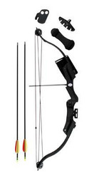 Velocity Archery 20lb Rush Youth Compound Bow Kit in Black
