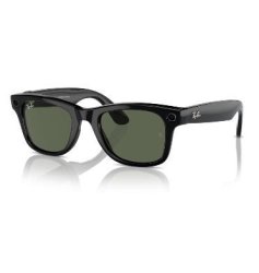 Ray-ban - Wayfarer Smart Glasses Large Shiny Black green