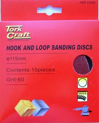 Tork Craft Sanding Disc Velcro 115MM 120 Grit 10 PACK