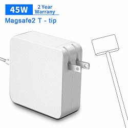 Compatible With Macbook Air Charger 45W Rocketek Magsafe 45W 2ND-GEN T Shape Connector Ac Power Adapter Mag 2 T-tip Power Adapter Charger For Mac-book