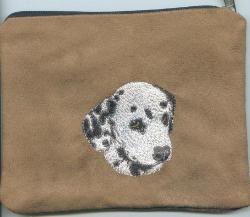 Embroidered Dog On Make Up Bag - Dalmatian