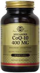 Solgar Coq-10 Coenzyme Q-10 400 Mg 60 Softgels