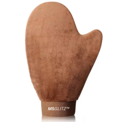 Msglitz Tanning Mitt - Reusable & Exfoliating Self Tanning Glove - Brown