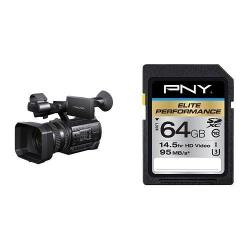 Sony HXRNX100 Full HD Nxcam Camcorder Black - W 64GB Card