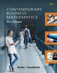 Contemporary Business Mathematics For Colleges Paperback 17th Revised Edition