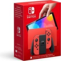 Nintendo Switch Oled Mario Edition Console Red And Black