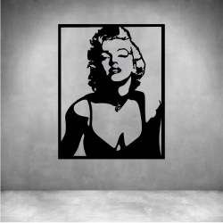 Marilyn Monroe - Matt Black L 600 X H 900MM