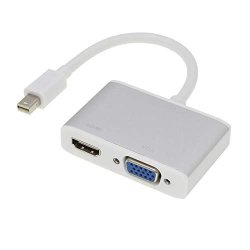 MINI Displayport To HDMI Vga 2-IN-1 By MINI Dp Display Adapter Converter Cable For Imac And Macbook Surface Pro Laptops