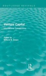 Venture Capital Routledge Revivals - International Comparions Hardcover
