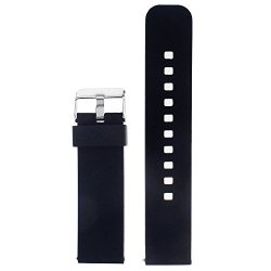 SOFT Silicone Replacement With Metal Clasp Rubber Watch Strap Watchband Wrist Bands For Pebble Time