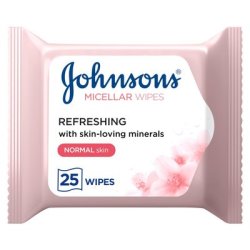 Johnsons Johnson's Micellar Normal Skin Face Wipe 25 Pack